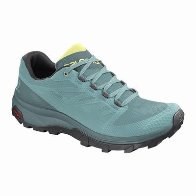 Női Salomon OUTLINE GORE-TEX Túracipő SA2347986 Türkiz/Zöld